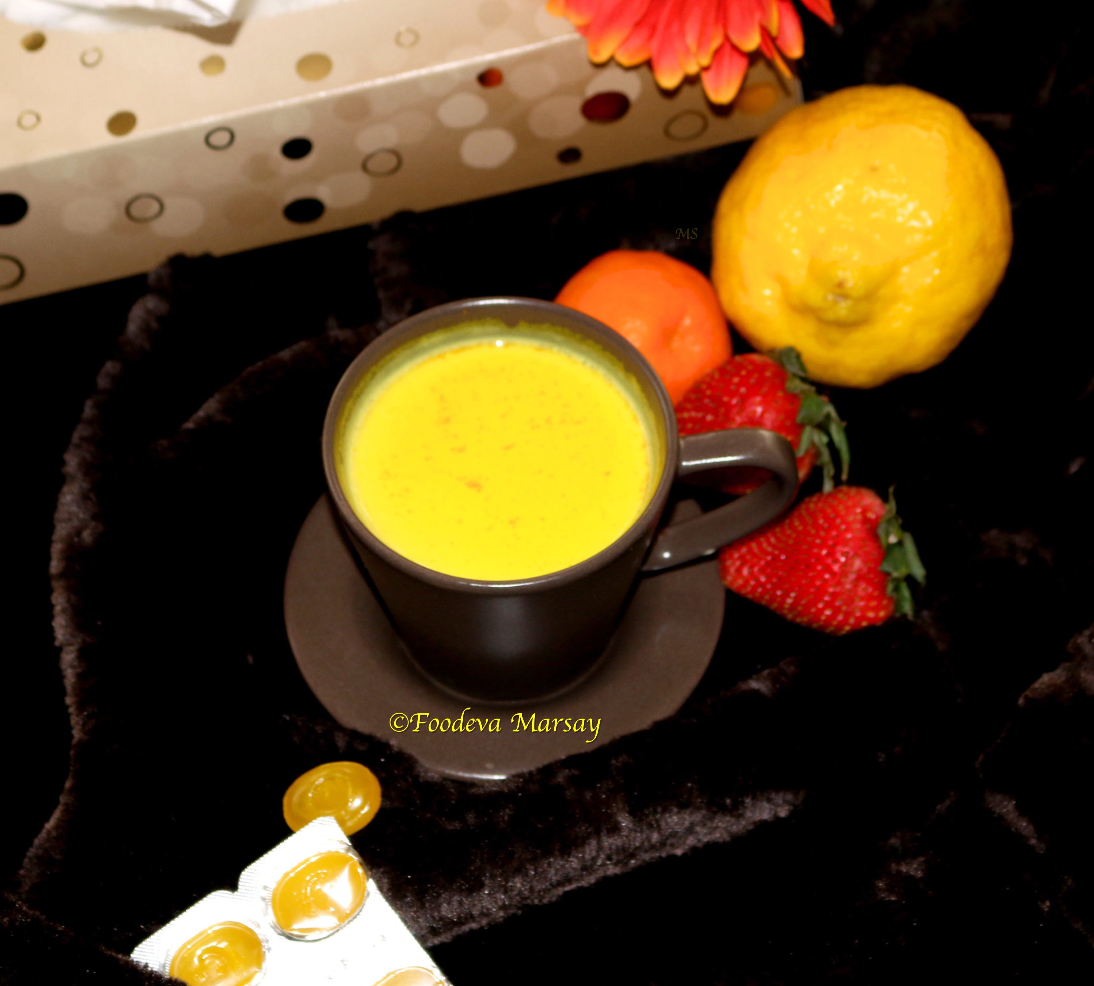 Ginger and Turmeric Milk Foodeva Marsay