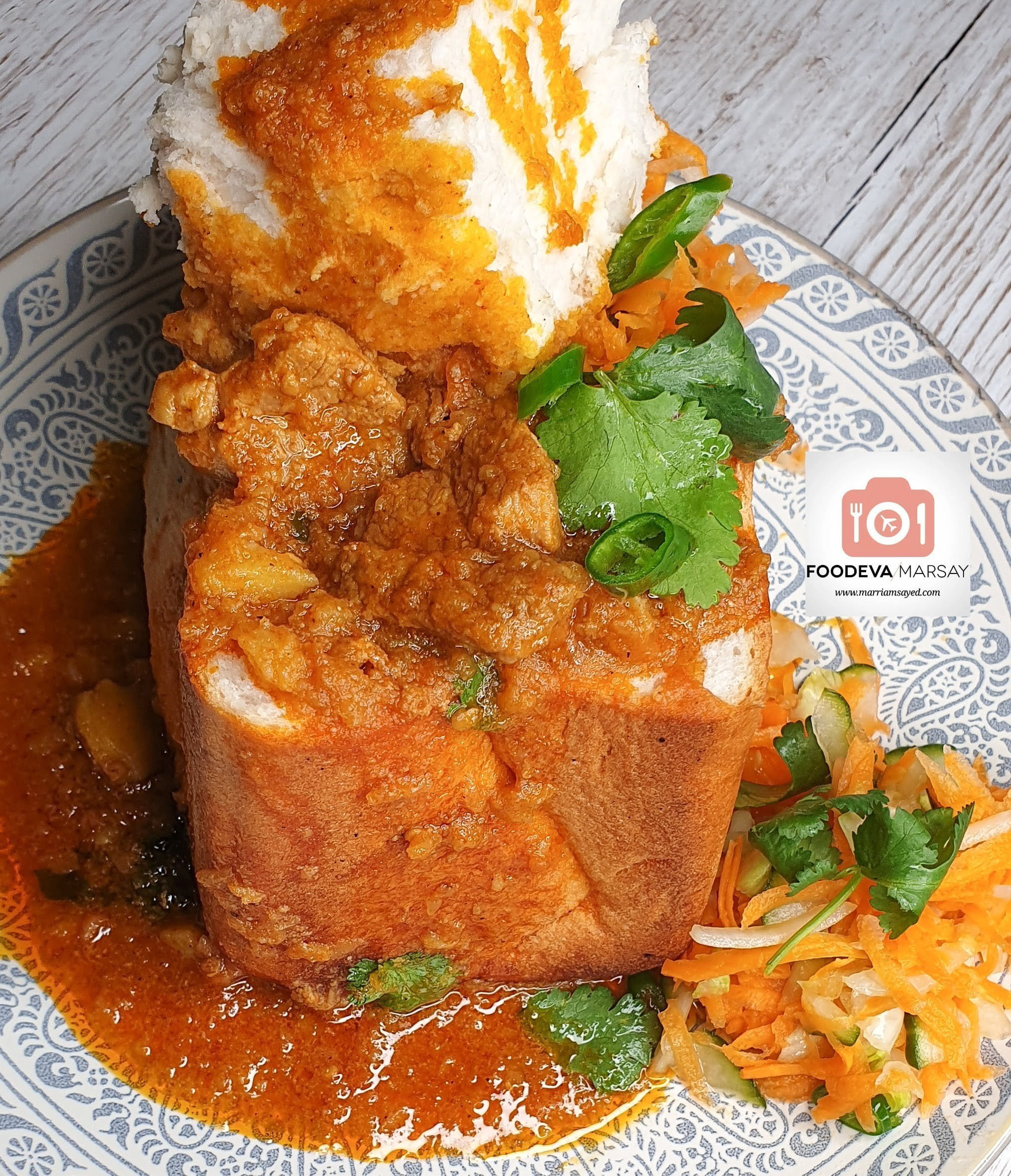 Traditional South African Bunny Chow
